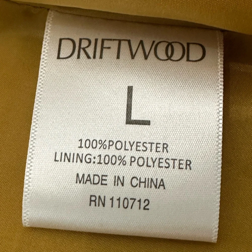 DRIFTWOOD Sherpa Coat. Size: Large 
Dark Mustard Yellow - Picture 7 of 11